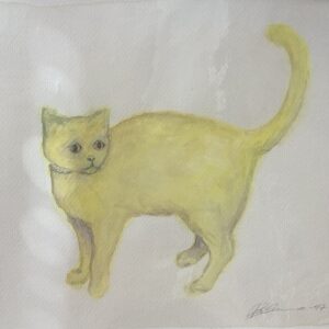 Kissa- akvarelli (3)