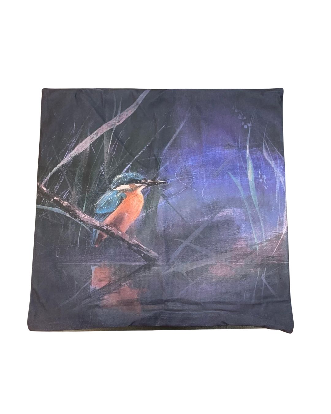 Kuningaskalastaja yöllä- tyynynpäällinen
